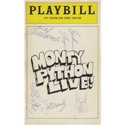 Pair of Monty Python Live!” Playbills signed by entire Monty Python cast