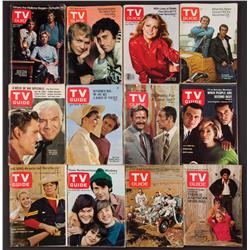 Collection of 60+ issues of TV Guide from 1950s through 1970s