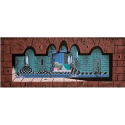 Eyvind Earle original concept artwork from Sleeping Beauty