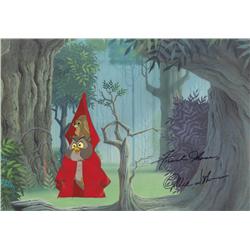Sleeping Beauty 1959 production cel signed by Disney “Old Men” Ollie Johnston & Frank Thomas