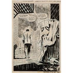 Amazing Spider-Man #50 original art - splash page by John Romita (1967)