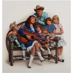 Original one-sheet poster artwork by Birney Lettick from Coal Miner’s Daughter