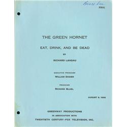Bruce Lee personal signed script for The Green Hornet