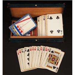 Cecil B. DeMille’s personal monogrammed leatherette playing-card case