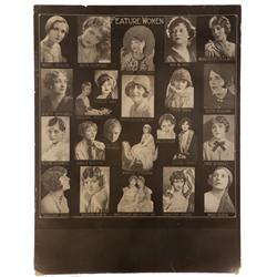 Casting composite photos on 27 folio displays depicting hundreds of feature players for 1926