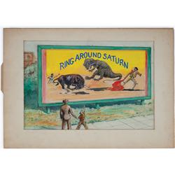 Storyboards from Emilio and His Magical Bull (1975), working title, Ring Around Saturn