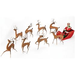 Miracle on 34th Street original prop Santa Claus, sleigh & reindeer from opening scene of the film
