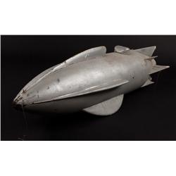 Large-scale Martian miniature filming spacecraft from Zombies of the Stratosphere and Commando Cody