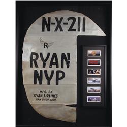 Spirit of St. Louis tail fabric with documentation