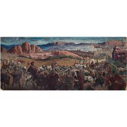 Ben-Hur Romans outside Jerusalem color concept artwork