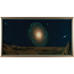 Original Chesley Bonestell artwork of the Milky Way Galaxy