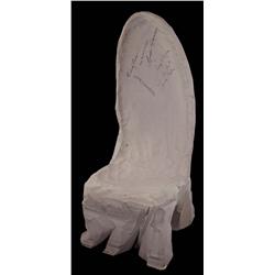 Replica Planet of the Apes chair sgd by Charlton Heston, Roddy McDowell, Linda Harrison, Kim Hunter