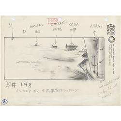 Akira Kurosawa original hand-drawn production storyboard for Tora! Tora! Tora!