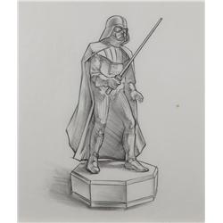 John Alvin Star Wars Chess piece drawing of Darth Vader