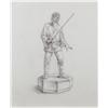 Image 1 : John Alvin Star Wars Chess piece drawing of Luke Skywalker