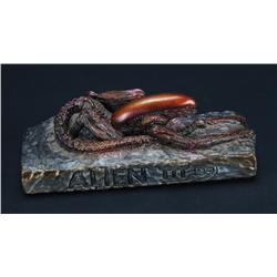 Alien creature BOSS Film crew gift sculpted and signed by Laine Liska