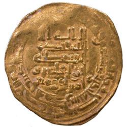 ABBASID: al-Qahir, 932-934, AV dinar (4.04g), Hamadan, AH321