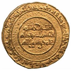 FATIMID: al-Mansur, 946-953, AV ¼ dinar (1.04g), al-Mahdiya, AH338