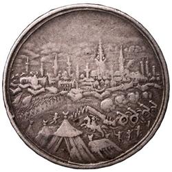 OTTOMAN EMPIRE: Mehmet IV, 1649-1687, AR medal (8.34g), 1683