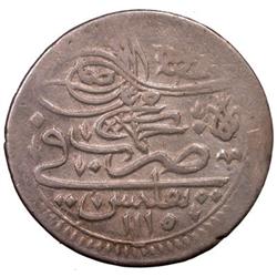 GEORGIA: Ahmed III, 1703-1730, AR onluk (5.36g), Tiflis, AH1115