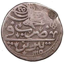 IRAN: Ahmad III, 1703-1730, AR abbasi (5.11g), Tabriz, AH1115