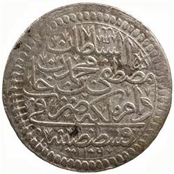 TURKEY: Mustafa II, 1695-1703, AR ½ kurush (9.44g), Kostantiniye, AH1106
