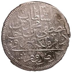 TURKEY: Mustafa II, 1695-1703, AR kurush (19.85g), Erzurum, AH1106