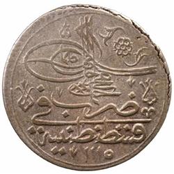 TURKEY: Ahmed III, 1703-1730, AR yirmilik (20 para), (12.67g), Kostantiniye, AH1115