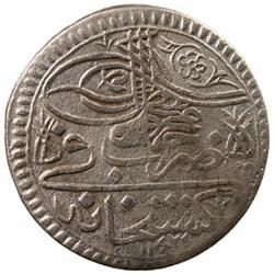 TURKEY: Mahmud I, 1730-1754, AR ½ kurush (11.97g), Gümüshane, AH1143