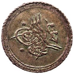 TURKEY: Mahmud II, 1808-1839, AR 5 para (0.78g), Kostantiniye, AH1223 year 18