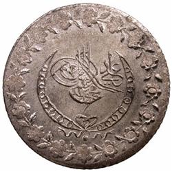 TURKEY: Mahmud II, 1808-1839, BI kurush (3.47g), Kostantiniye, AH1223 year 26