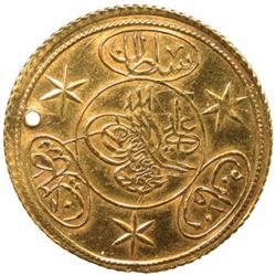 TURKEY: Mahmud II, 1808-1839, AV 2 hayriye altin (3.56g), Edirne, AH1223 year 24