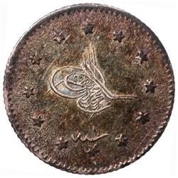 TURKEY: Murad V, 1876, AR kurush (1.25g), Kostantiniye, AH1293 year 1