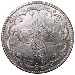 TURKEY: Abdul Hamid II, 1876-1909, AR 20 kurush (23.80g), Kostantiniye, AH1293 year 2