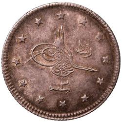 TURKEY: Mehmet V, 1909-1918, AR 2 kurush (2.42g), Manastir, AH1327 year 3