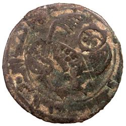 QARAKHANID: Yusuf b. 'Abd Allah, 1004-1006 & 1012-1014, AE fals (2.17g), al-Shash, AH(3)96