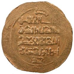 AMIR OF WAKHSH: Abu Bakr b. Yaghrûsh, ca. 1200-1212, AV dinar (3.99g), Wakhsh, ND