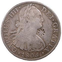 SUMENEP: Countermark, early 19th century, AR 8 reales (26.74g), NM, ND