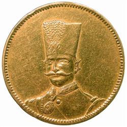 IRAN: Nasir al-Din Shah, 1831-1896, AV 10 toman, Tehran, AH1297