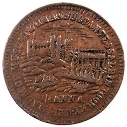 MUSCAT & OMAN: Faisal b. Turkee, 1888-1913, AE ¼ anna, Muscat & Oman, AH1311