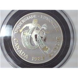 1983 CANADA EDMONTON $ (PROOF) .3750 OZ. ASW