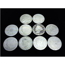 10 ASSORTED LIBERTY "V" NICKELS