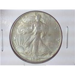 1945 WALKING LIBERTY HALF DOLLAR