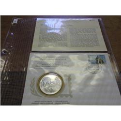 1976 NETHERLANDS FDC'S WITH STERLING PF MEDAL