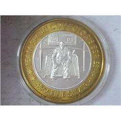 1997 STATION CASINO $10 SILVER TOKEN (UNC)