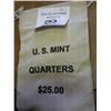 Image 1 : US MINT $25 BAG OF NEW HAMPSHIRE-P QUARTERS (UNC)