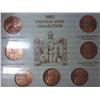 Image 1 : 1982 - 7 VARIETIES LINCOLN CENTS (UNC)