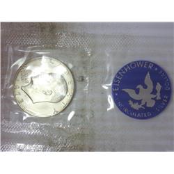 1973-S IKE SILVER DOLLAR (BLUE PACK) (NO ENVELOPE)