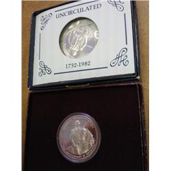 1982-D/S WASHINGTON HALF DOLLARS (UNC) & PROOF