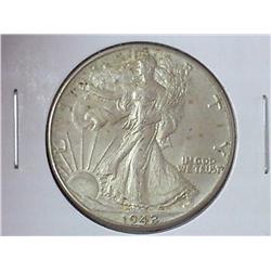 1942 WALKING LIBERTY HALF DOLLAR